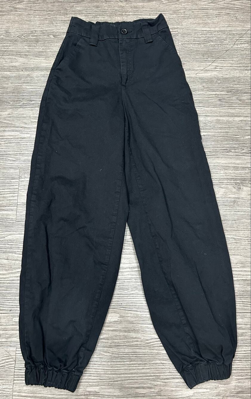 BDG Urban Outfitters Black High Waisted Utility Jogger Pants Elastic Ankle Small